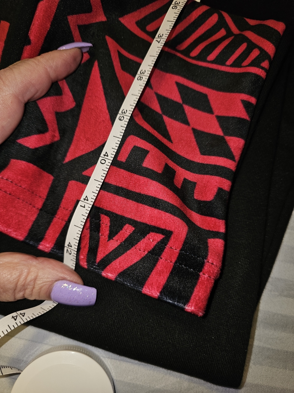 WOMANS Black Jogger Pants with Pink Geo Side Panels - Picture 12 of 12